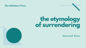 the etymology of surrendering